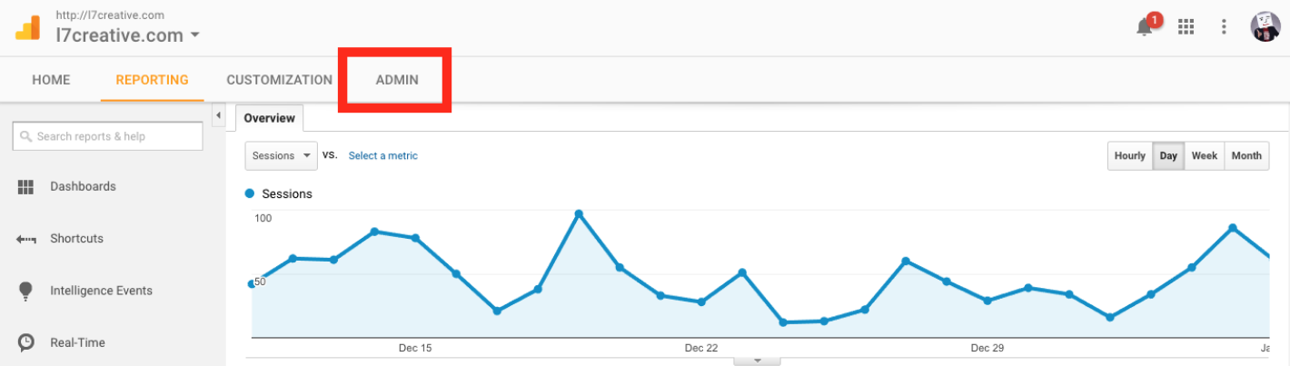 How to Add a Google Analytics User Step 2 Screenshot