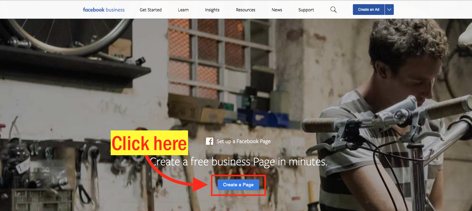 How to Create A Facebook Business Page Step 2 Screenshot