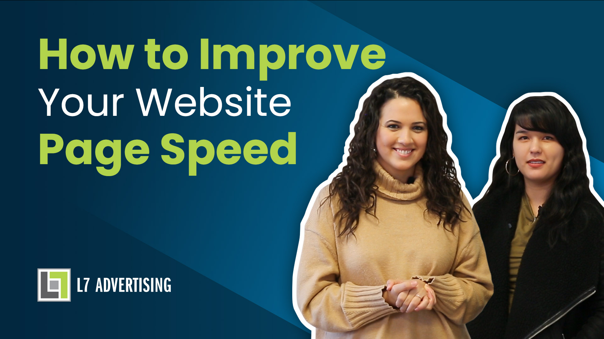 Cover photo for how to improve your website page speed load time youtube video