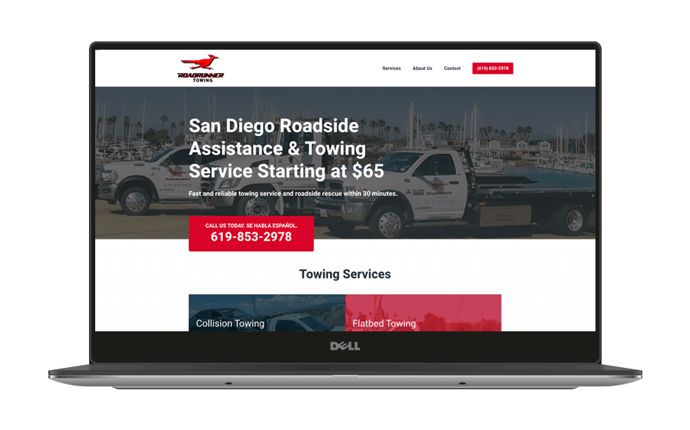 Towing Company Landing Page